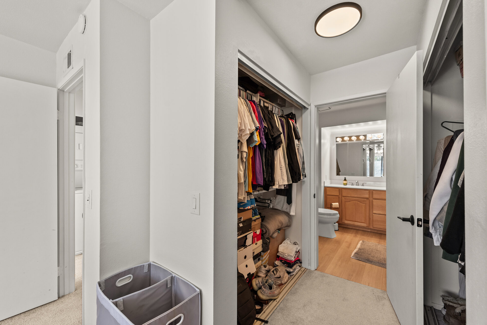 Primary closet and dressing area