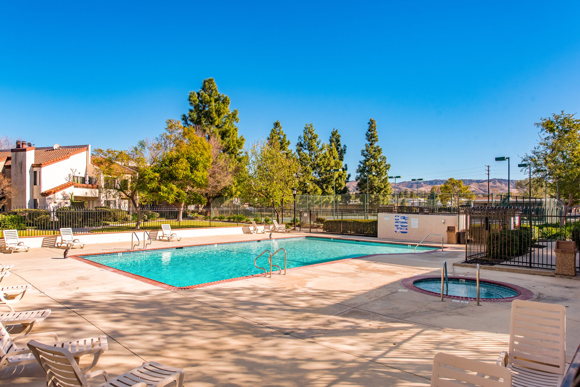 Community heated pool