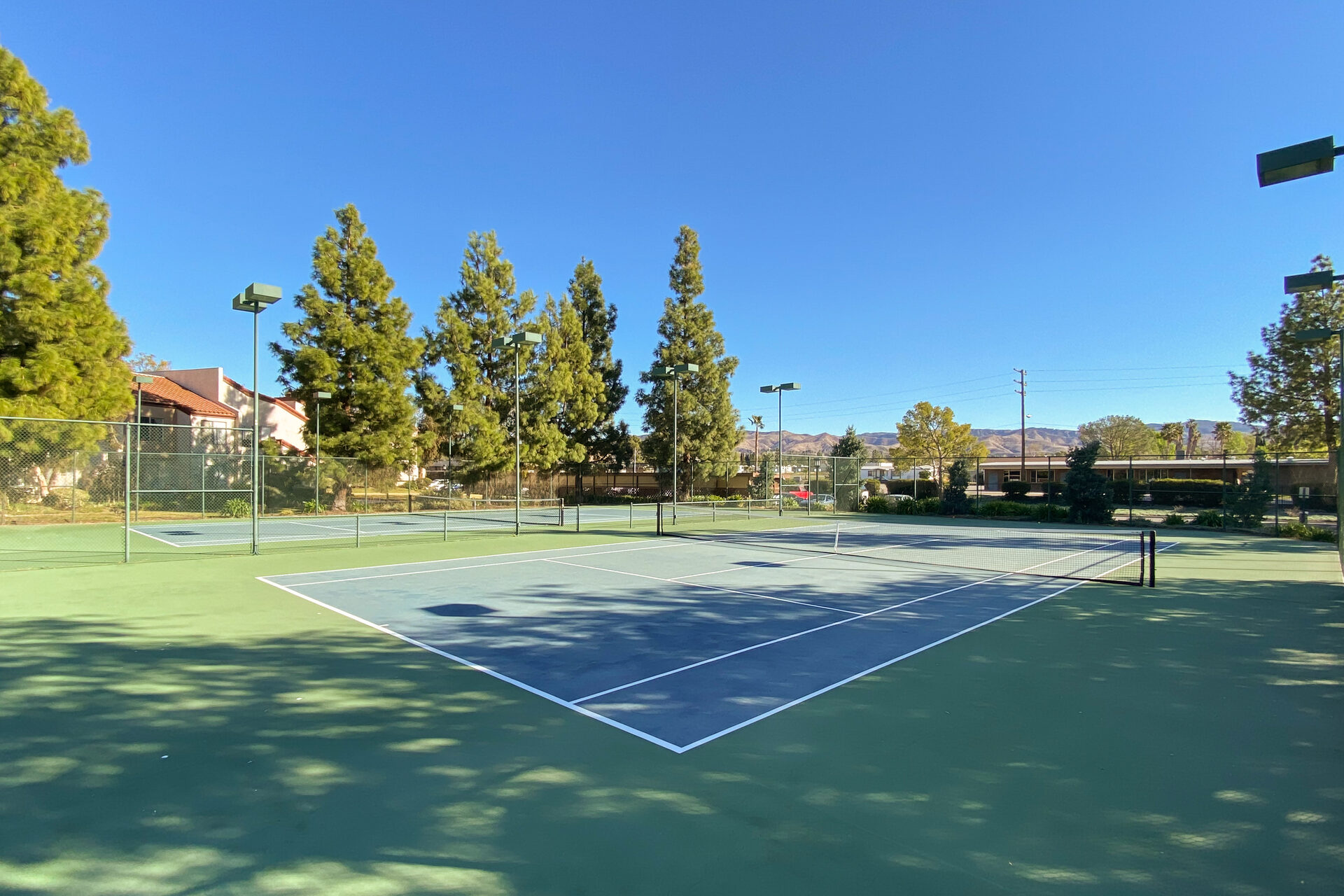 Tennis courts ground level